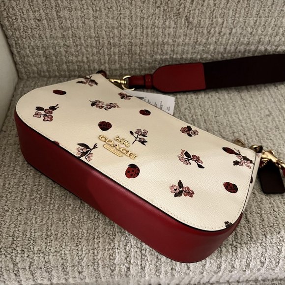 Coach Jes Baguette With Ladybug Floral Print  C7973 - Picture 6 of 9